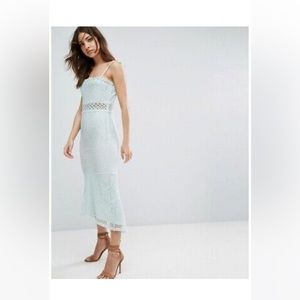 Vero Moda Size Small Midi Mesh Light Green Mint Dress from Asos size S